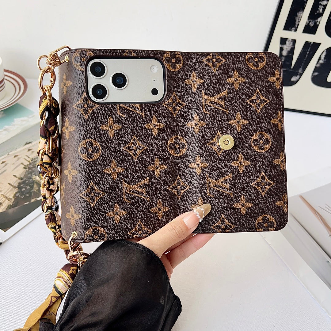 Elegant Designer Style Chain Phone Case Wallet